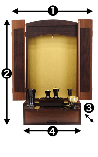コンパクト仏壇 アーチ 26 | 創価学会仏壇＆仏具専門店 SGI仏壇